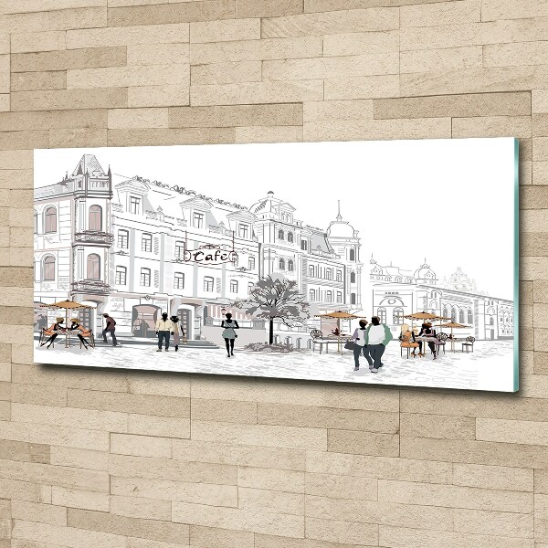 Quadro in vetro acrilico Città vecchia