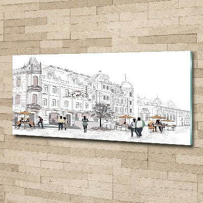 Quadro in vetro acrilico Città vecchia