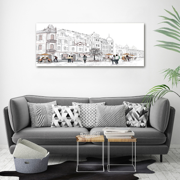 Quadro in vetro acrilico Città vecchia