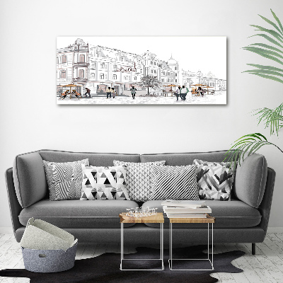 Quadro in vetro acrilico Città vecchia