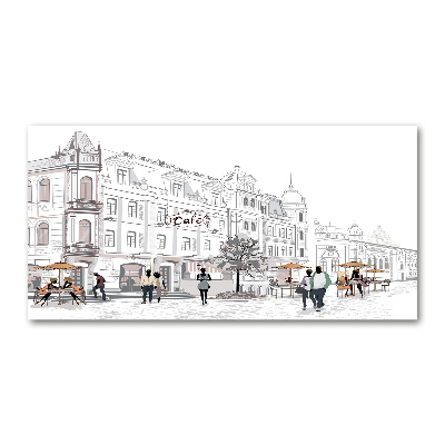 Quadro in vetro acrilico Città vecchia