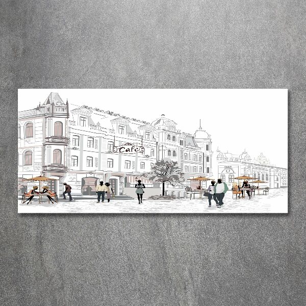 Quadro in vetro acrilico Città vecchia