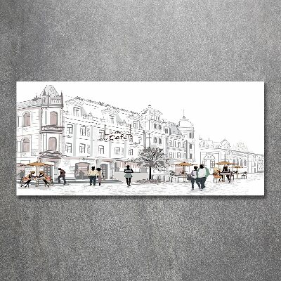 Quadro in vetro acrilico Città vecchia