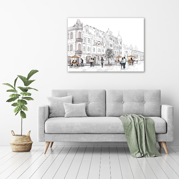 Quadro in vetro acrilico Città vecchia