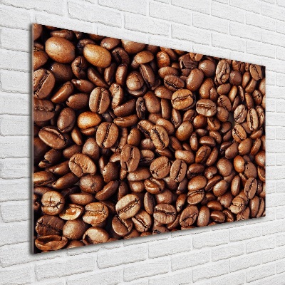 Quadro su vetro acrilico Chicchi di caffè