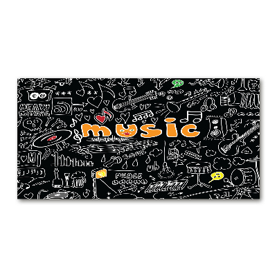 Quadro vetro acrilico Simboli musicali