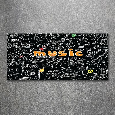 Quadro vetro acrilico Simboli musicali