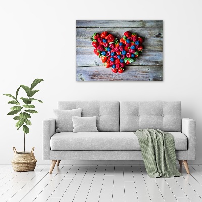 Quadro vetro acrilico Cuore di frutta