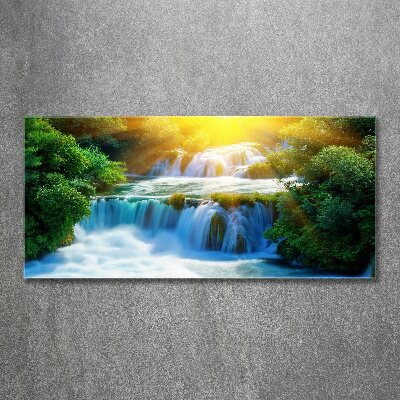 Quadro su vetro acrilico Cascata di Krka