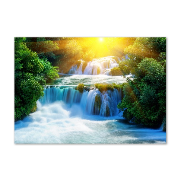 Quadro su vetro acrilico Cascata di Krka