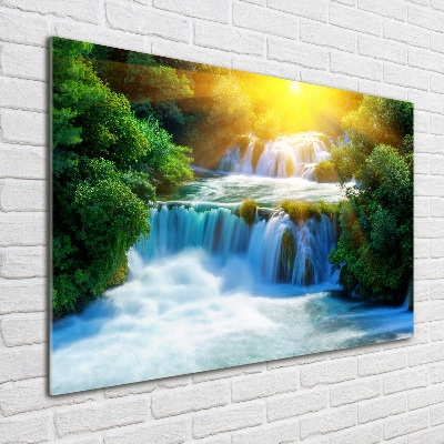 Quadro su vetro acrilico Cascata di Krka