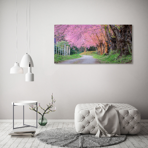 Quadro in vetro acrilico Fiori di ciliegio