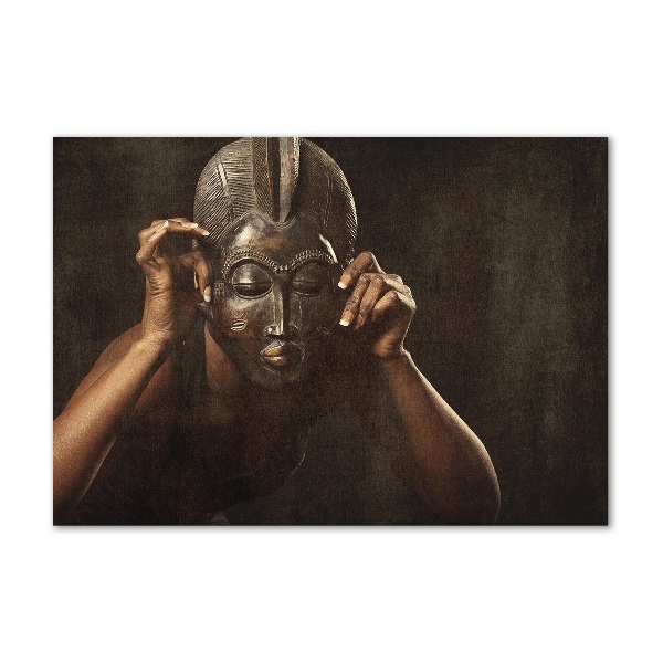 Quadro in vetro acrilico Maschera africana