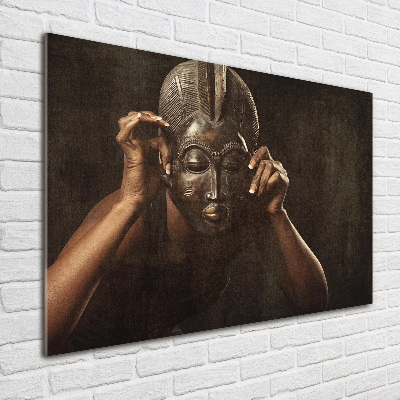 Quadro in vetro acrilico Maschera africana