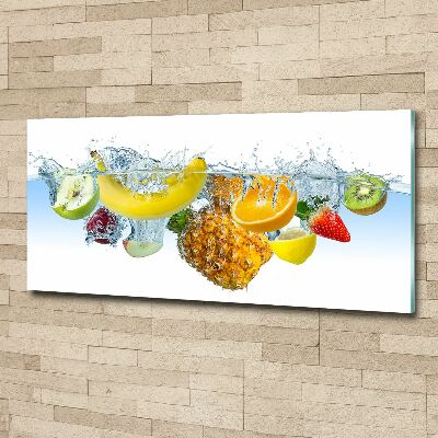 Quadro su vetro acrilico Frutti sott'acqua