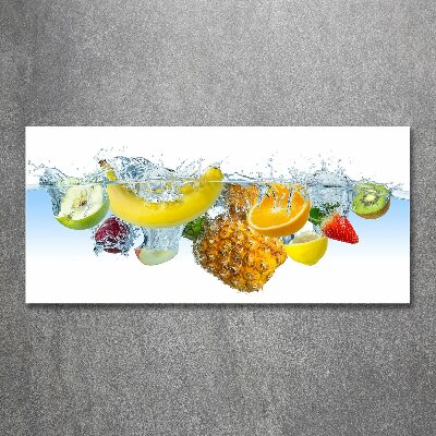 Quadro su vetro acrilico Frutti sott'acqua