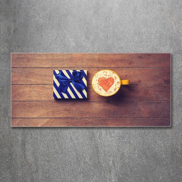 Quadro in vetro acrilico Caffè e un regalo