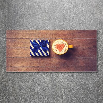 Quadro in vetro acrilico Caffè e un regalo