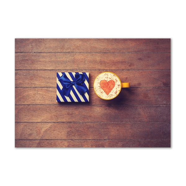 Quadro in vetro acrilico Caffè e un regalo