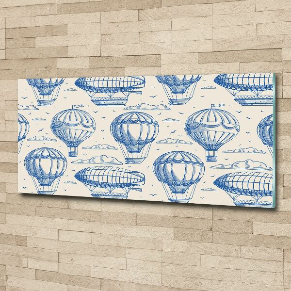 Quadro in vetro acrilico Mongolfiere e dirigibili