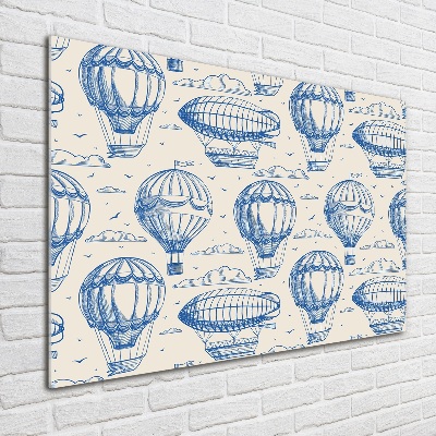 Quadro in vetro acrilico Mongolfiere e dirigibili