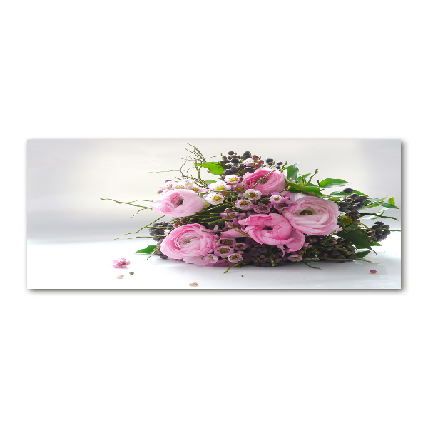 Quadro su vetro acrilico Bouquet di rose