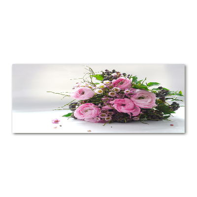 Quadro su vetro acrilico Bouquet di rose