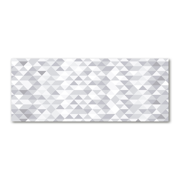 Quadro vetro acrilico Triangoli grigi