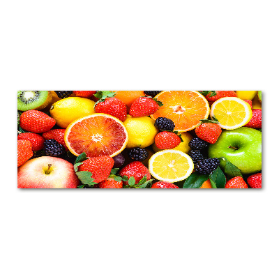 Quadro su vetro acrilico Frutti colorati