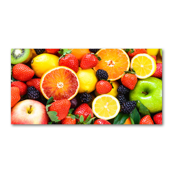 Quadro su vetro acrilico Frutti colorati