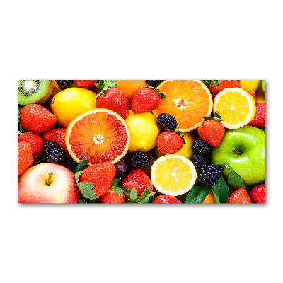 Quadro su vetro acrilico Frutti colorati