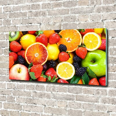 Quadro su vetro acrilico Frutti colorati