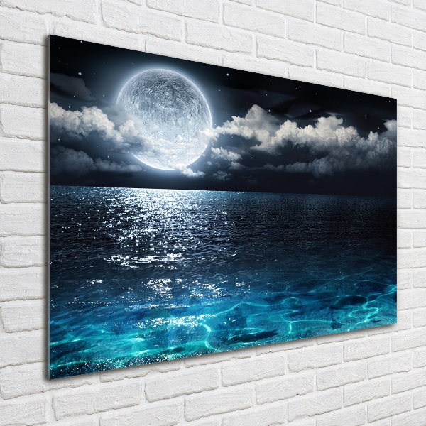 Quadro in vetro acrilico Luna piena