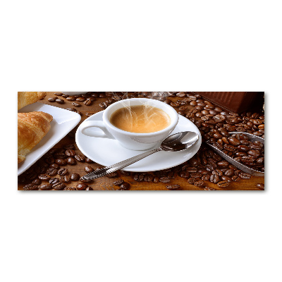 Quadro su vetro acrilico Caffè aromatico