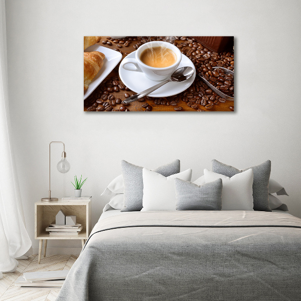 Quadro su vetro acrilico Caffè aromatico