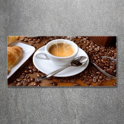 Quadro su vetro acrilico Caffè aromatico