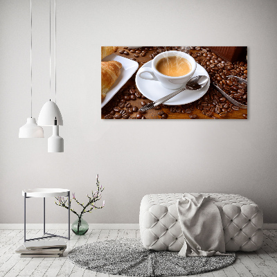 Quadro su vetro acrilico Caffè aromatico