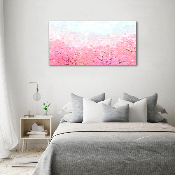 Quadro vetro acrilico Fiori di ciliegio