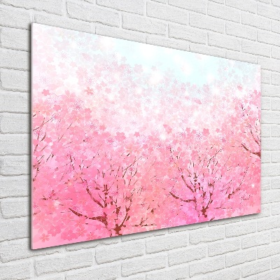 Quadro vetro acrilico Fiori di ciliegio