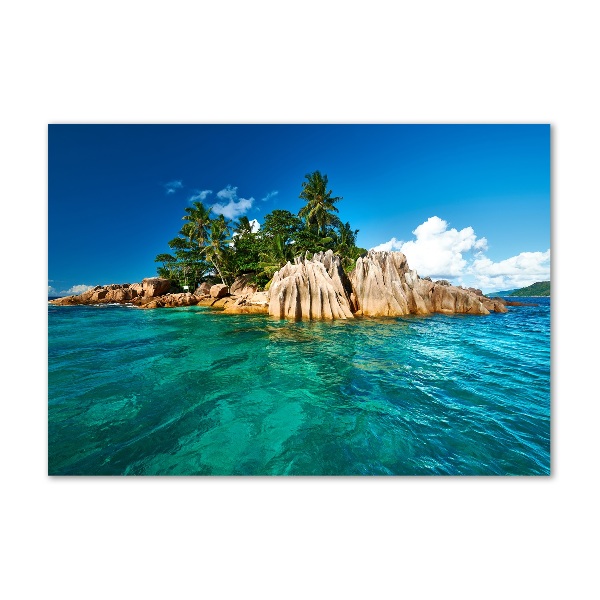 Quadro vetro acrilico Isola tropicale