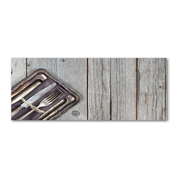 Quadro vetro acrilico Posate sui taglieri