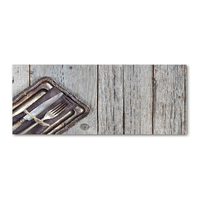 Quadro vetro acrilico Posate sui taglieri