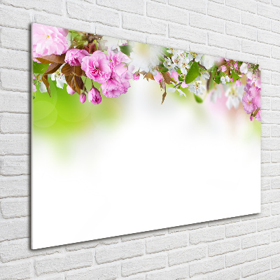 Quadro vetro acrilico Fiori primaverili