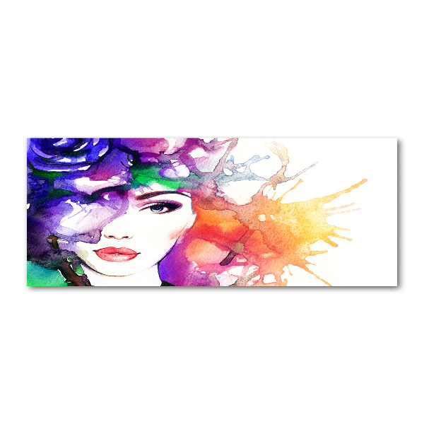 Quadro su vetro acrilico Ritratto di una donna