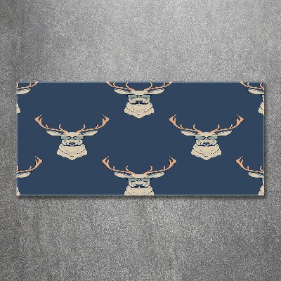 Quadro in vetro acrilico Cervo hipster