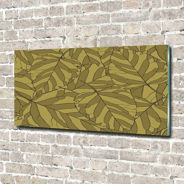 Quadro in vetro acrilico Foglie