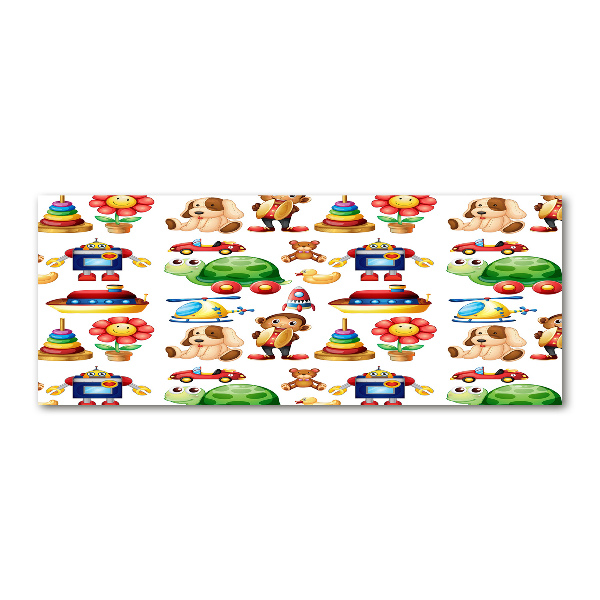 Quadro su vetro acrilico Giocattoli