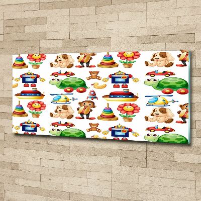 Quadro su vetro acrilico Giocattoli