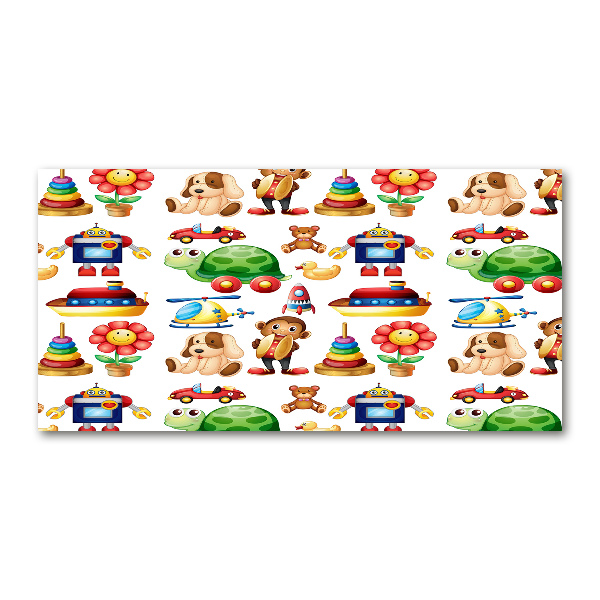 Quadro su vetro acrilico Giocattoli