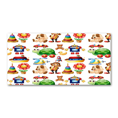 Quadro su vetro acrilico Giocattoli